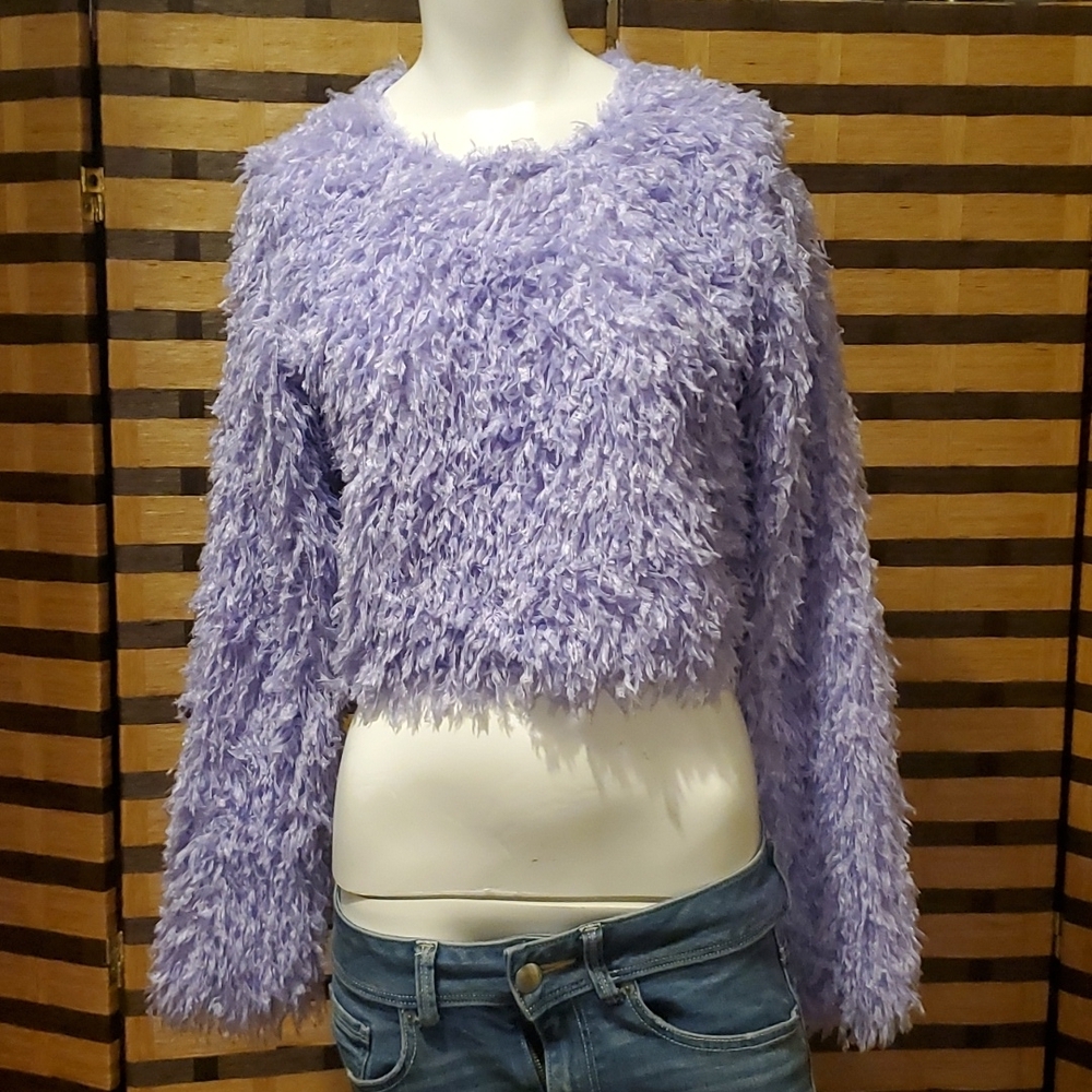 Zara Lavender Furry top